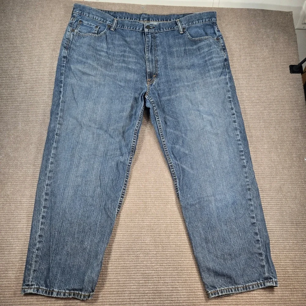 Levi's Mens W46 L29 Blue 550 Relaxed Fit Cotton Denim Jeans‎